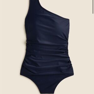 J Crew One-Shoulder Navy Women’s Swimsuit